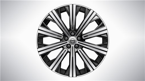 20" 10-Spoke Black Diamond Cut