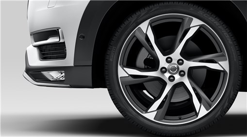 Complete wheels, 22" 6-Double Spoke Tech Black Matt